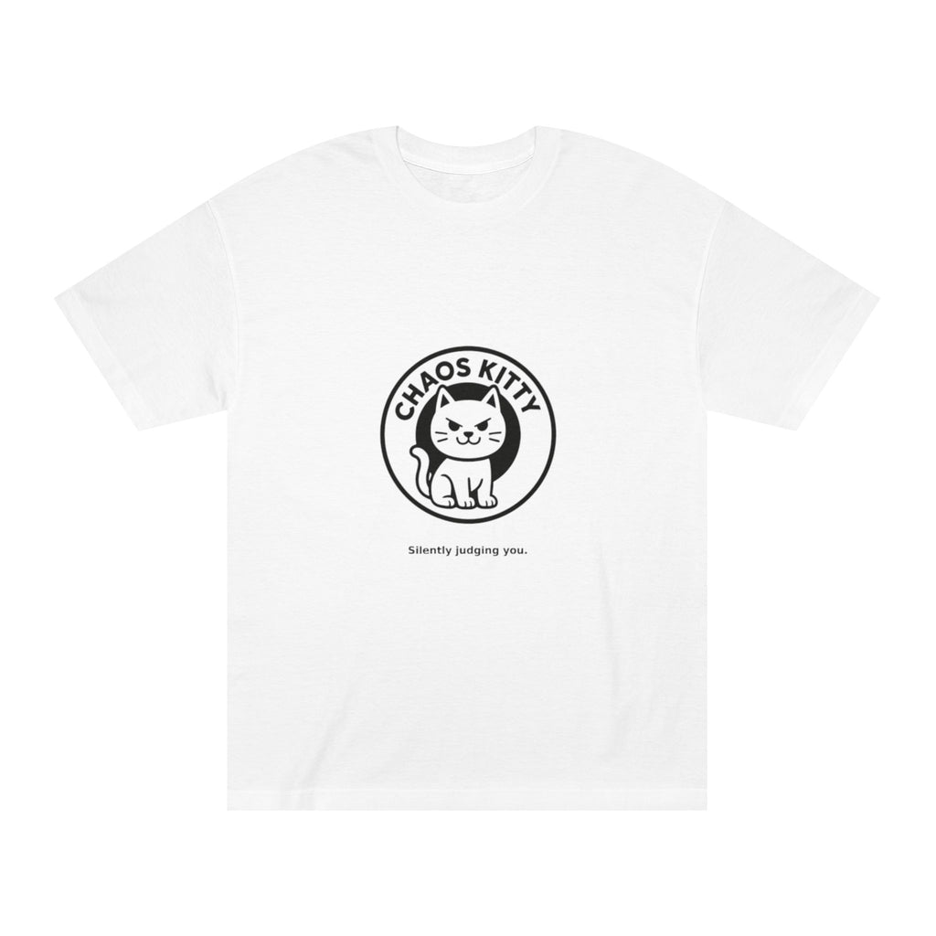 Chaos Kitty T-Shirt — Cute Judging Cat Graphic Tee