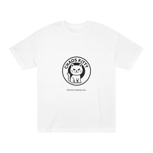 Chaos Kitty T-Shirt — Cute Judging Cat Graphic Tee