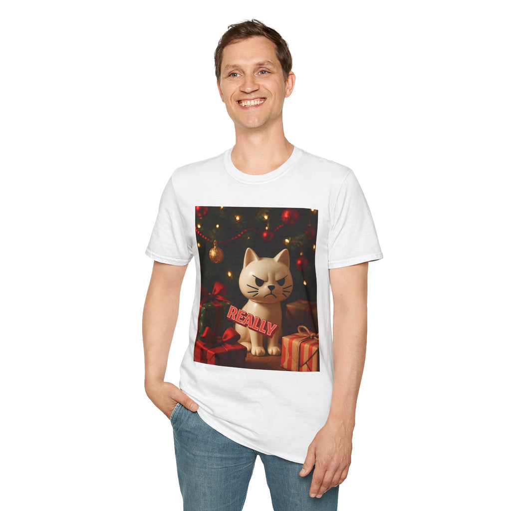 Christmas Grumpy Cat T‑Shirt — "Really" Funny Holiday Cat Tee