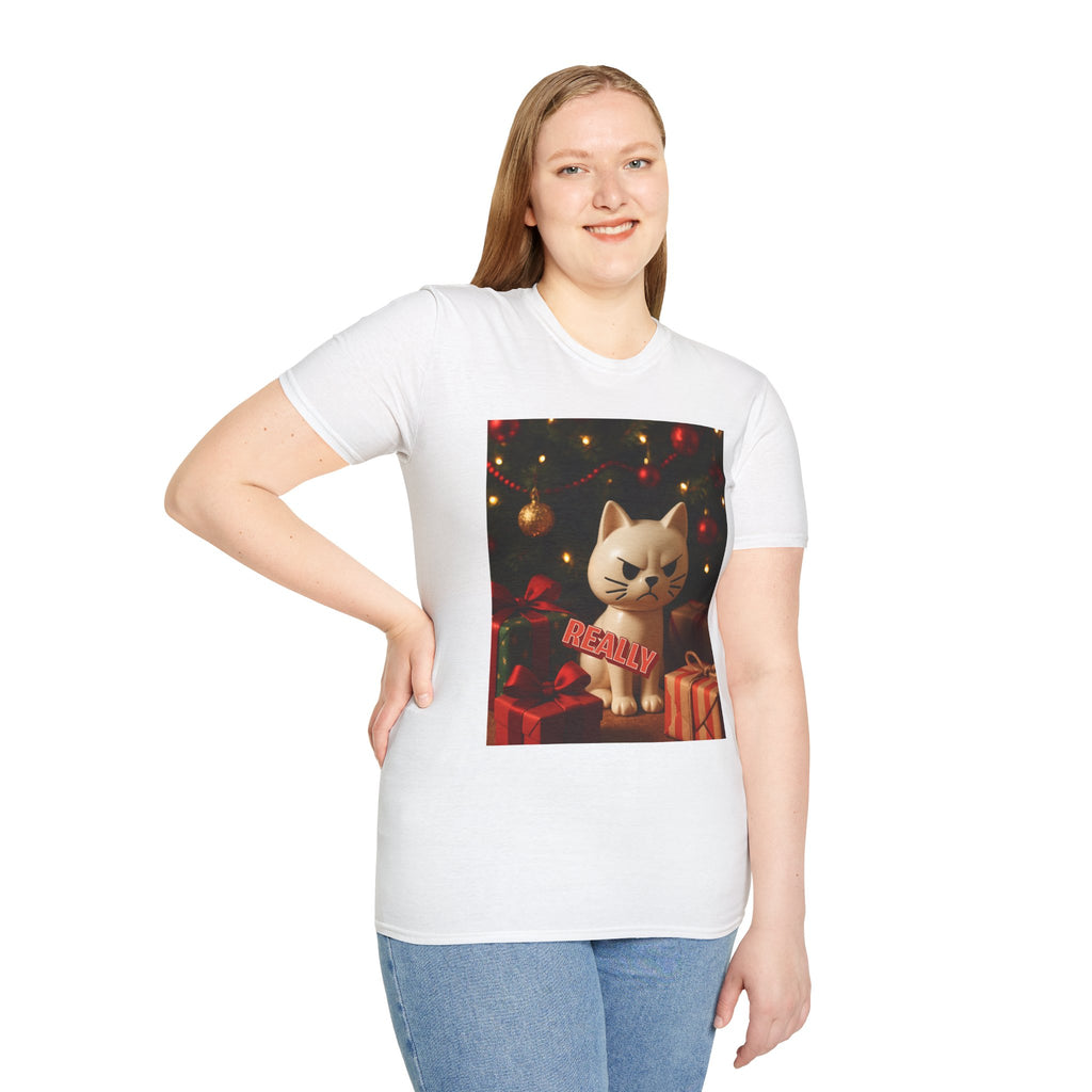 Christmas Grumpy Cat T‑Shirt — "Really" Funny Holiday Cat Tee