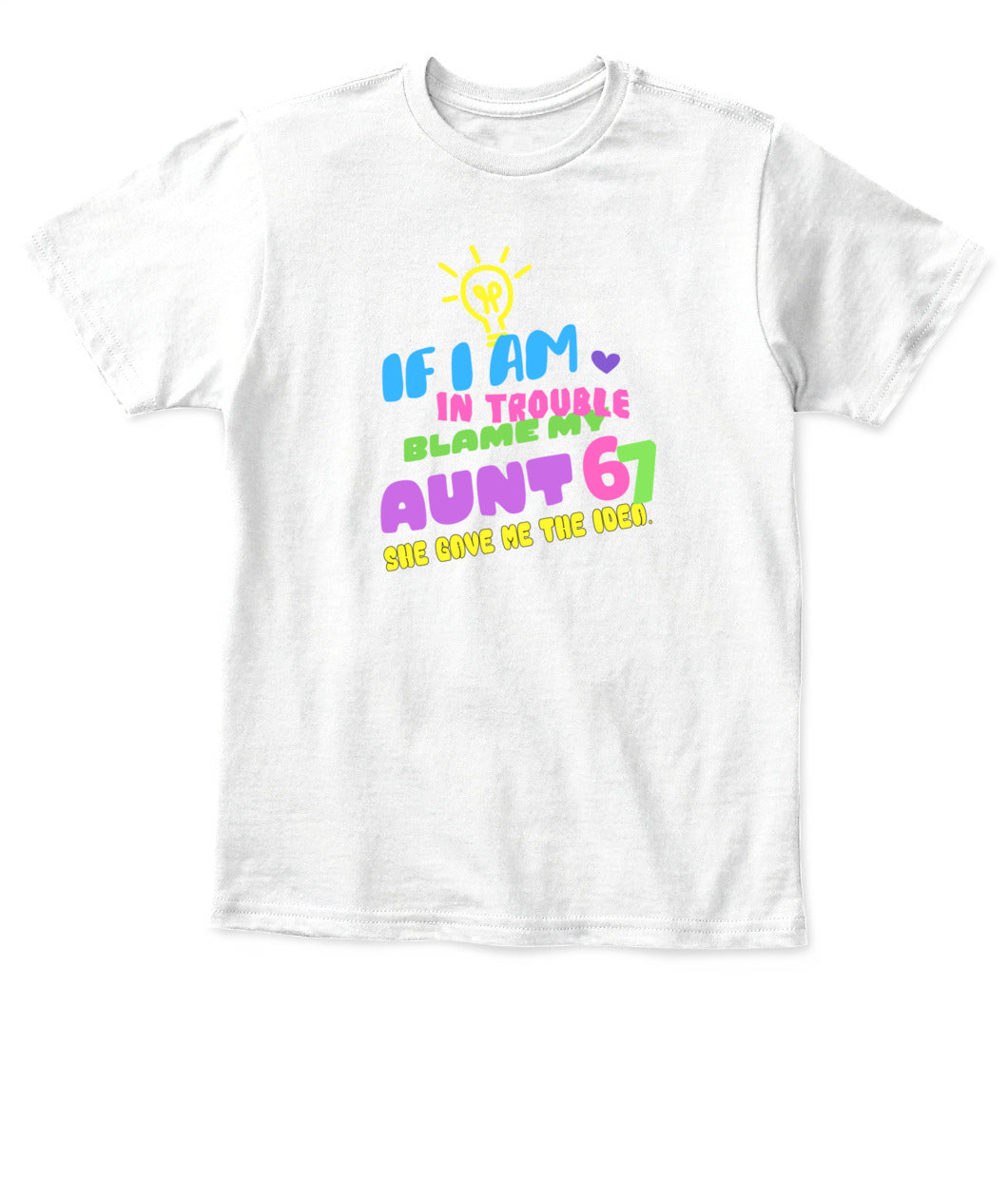 Kid'S  T-SHIRT WITH FUNNY AUNT JOKE PERSONALIZE TO YOUR LIKEN