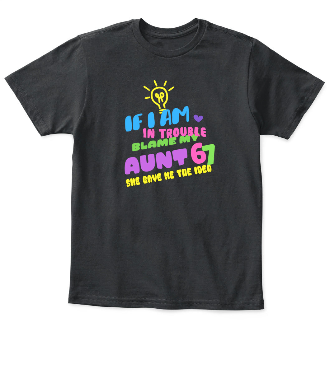 Kid'S  T-SHIRT WITH FUNNY AUNT JOKE PERSONALIZE TO YOUR LIKEN